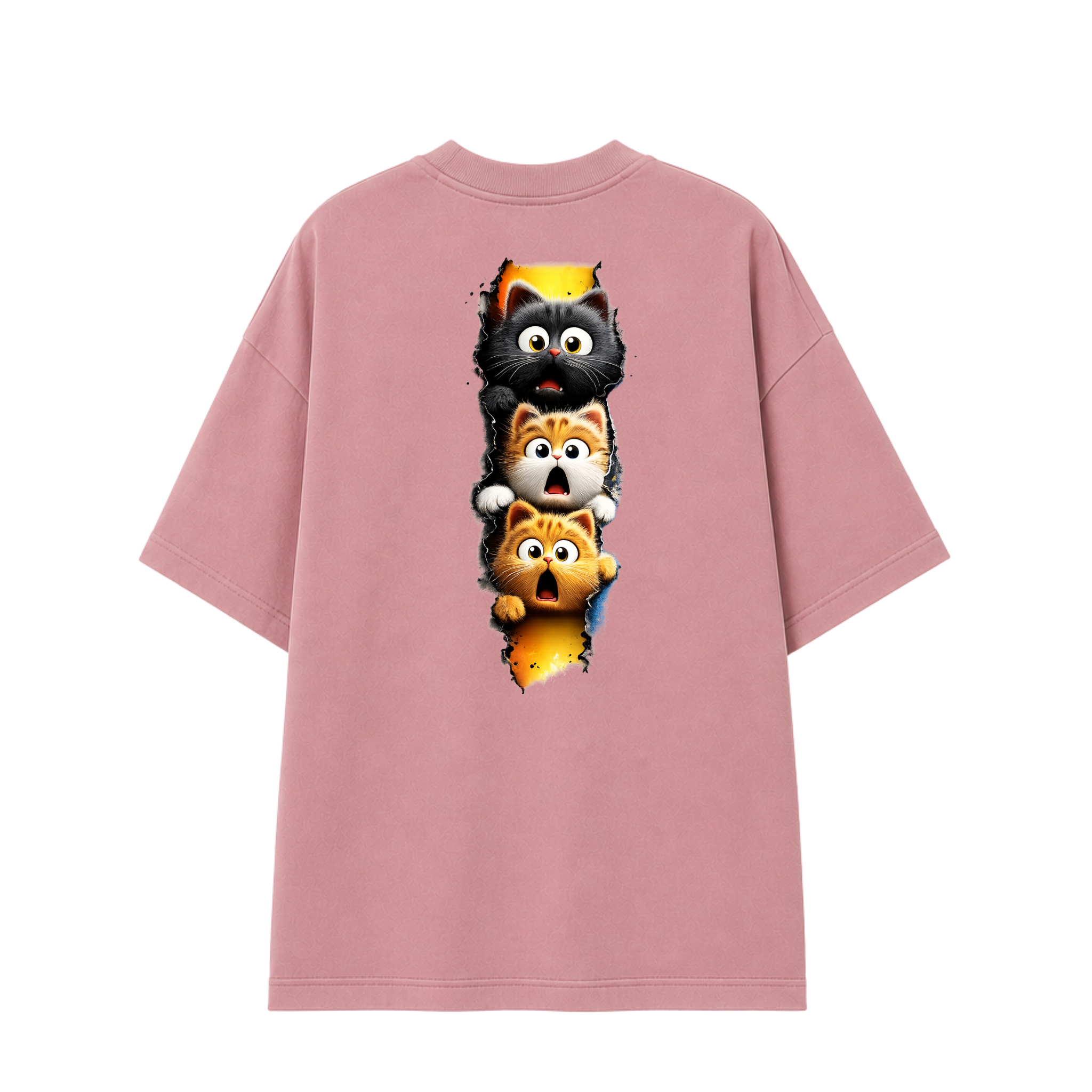 Somokriti Premium Cotton Printed T-Shirt - Curious Chaos | Oversized Fit, Half Sleeve, Round Neck | Unisex