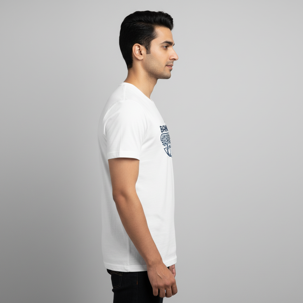 Somokriti Unisex Premium Cotton Printed T-Shirt - The Silicon Garden | Bangalore Cityscape | Regular Fit, Half Sleeve, Round Neck