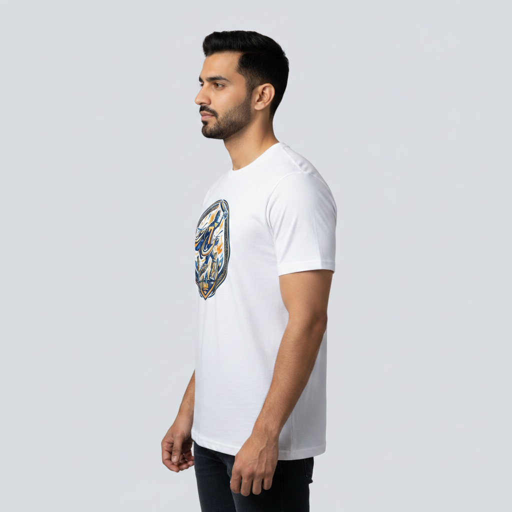 Somokriti Unisex Premium Cotton Printed T-Shirt - The Finisher’s Flight | Regular Fit, Half Sleeve, Round Neck