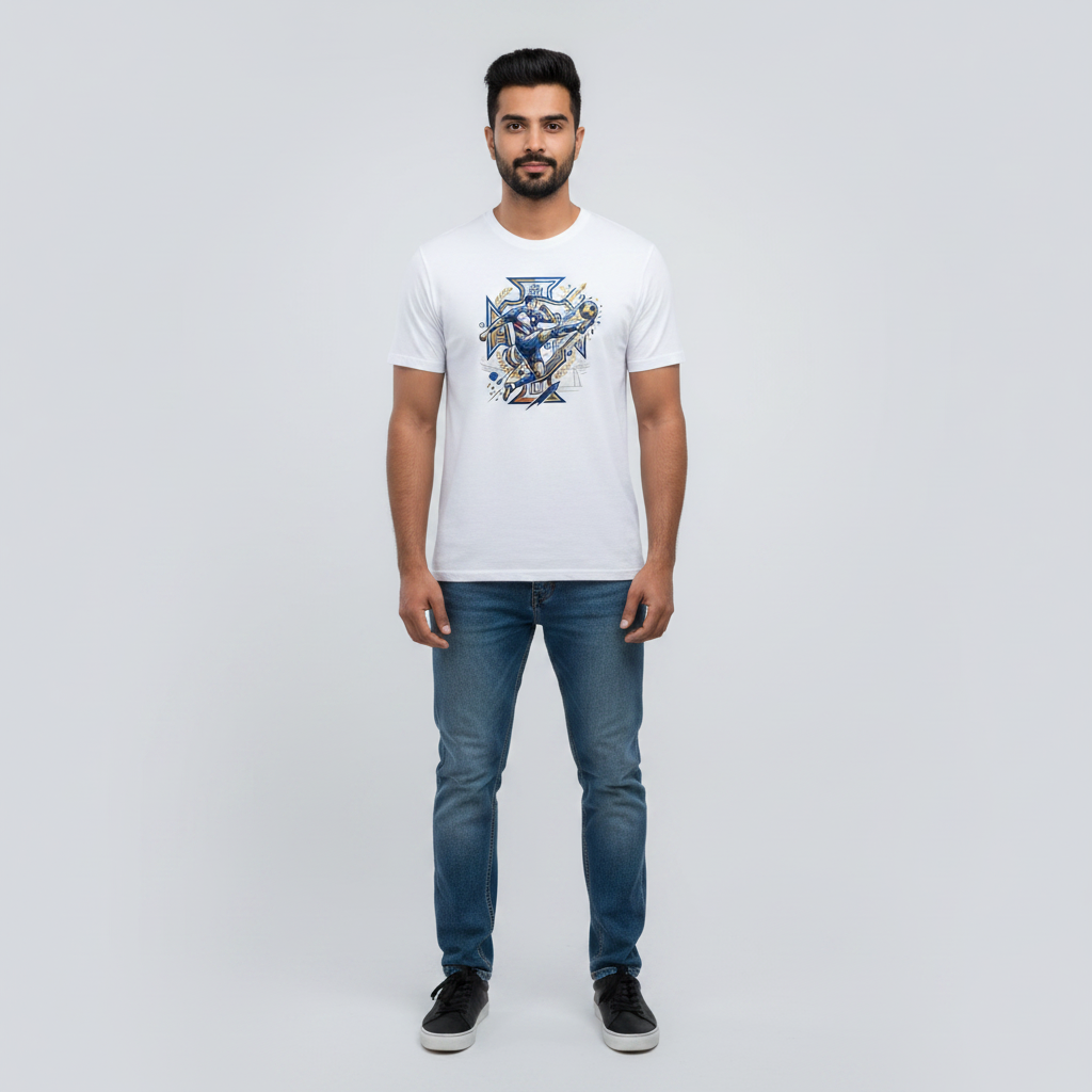 Somokriti Unisex Premium Cotton Printed T-Shirt - The Legacy | Regular Fit, Half Sleeve, Round Neck