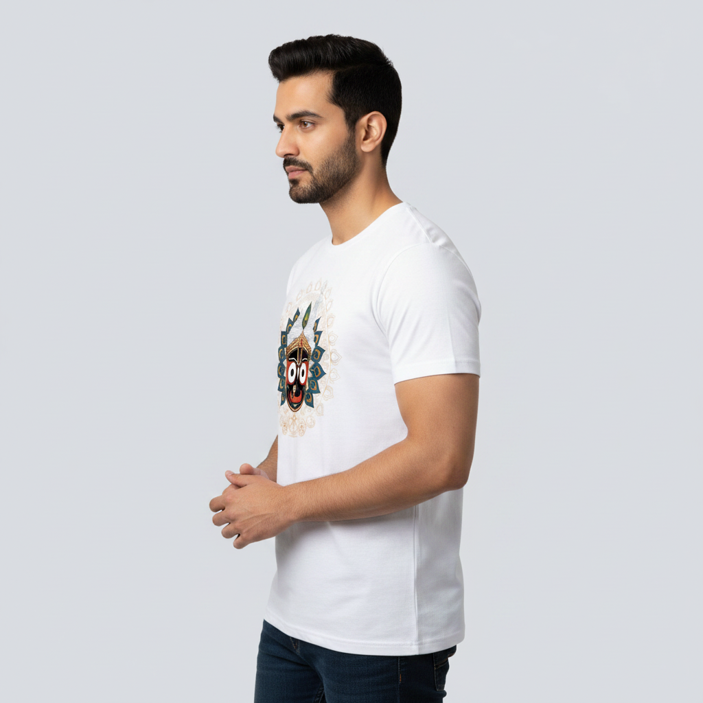 Somokriti Unisex Premium Cotton Printed T-Shirt - The Lord of the Universe | Regular Fit, Half Sleeve, Round Neck