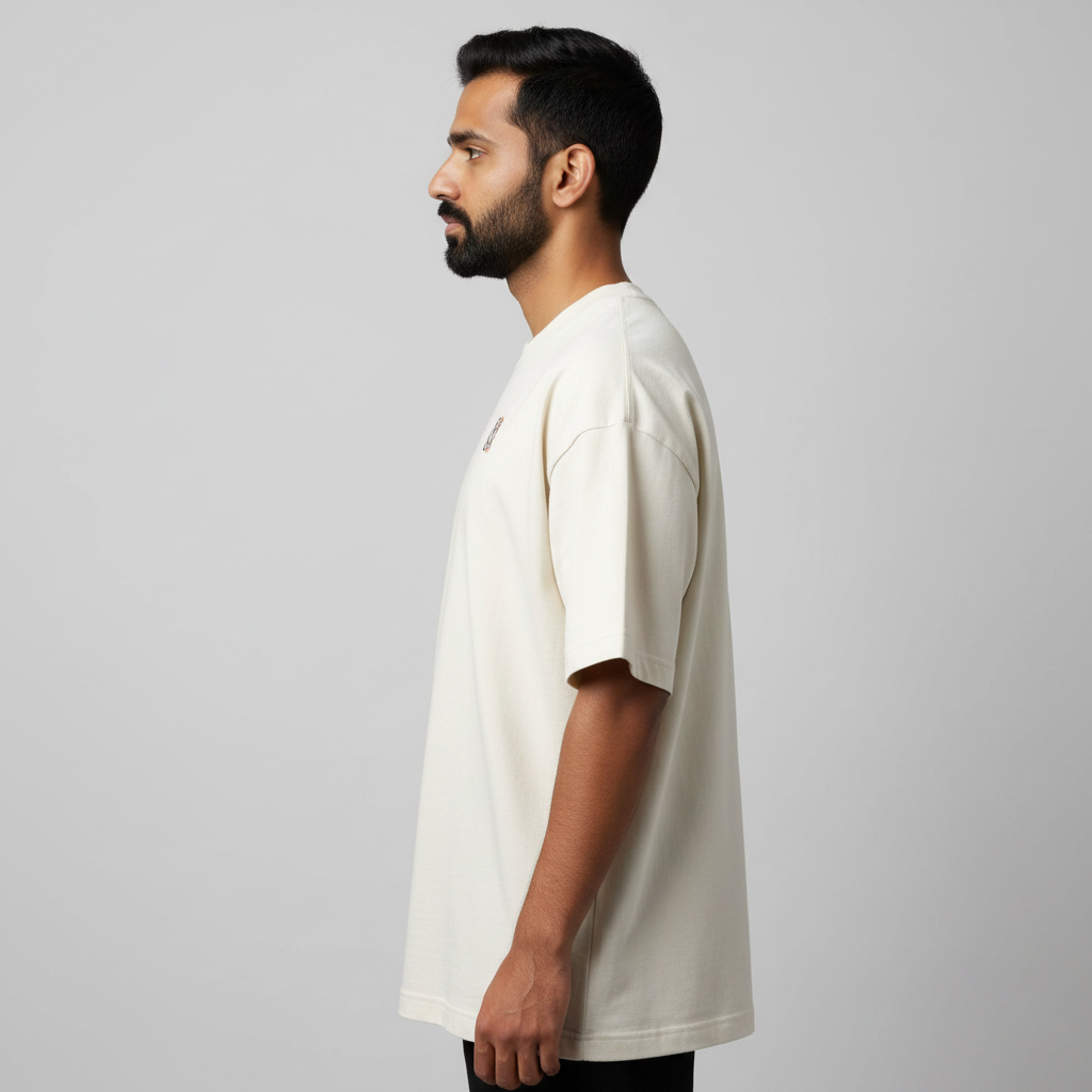 Somokriti Premium Cotton Printed T-Shirt - Courage Unleashed | Oversized Fit, Half Sleeve, Round Neck | Unisex