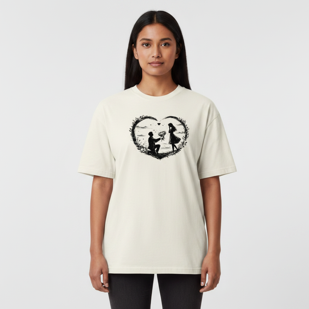 Somokriti Premium Cotton Printed T-Shirt - Forever Promise | Oversized Fit, Half Sleeve, Round Neck | Unisex