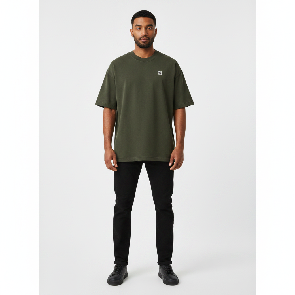 Somokriti Premium Cotton Printed T-Shirt - Quiet Strength | Oversized Fit, Half Sleeve, Round Neck | Unisex