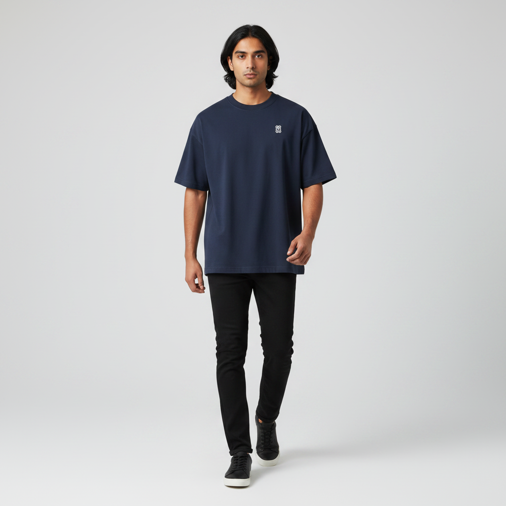 Somokriti Premium Cotton Printed T-Shirt - Neon Maverick | Oversized Fit, Half Sleeve, Round Neck | Unisex