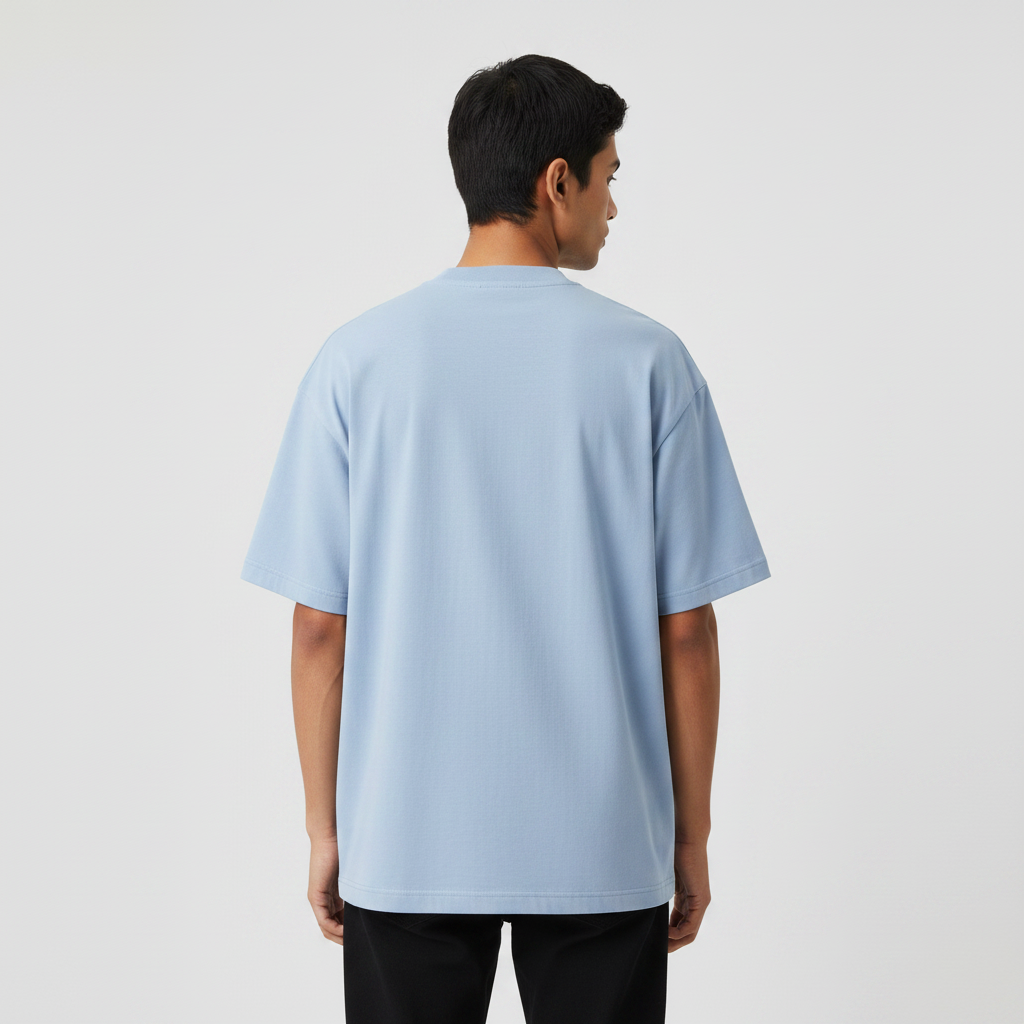 Somokriti Premium Cotton Printed T-Shirt - Focused Solitude | Oversized Fit, Half Sleeve, Round Neck | Unisex