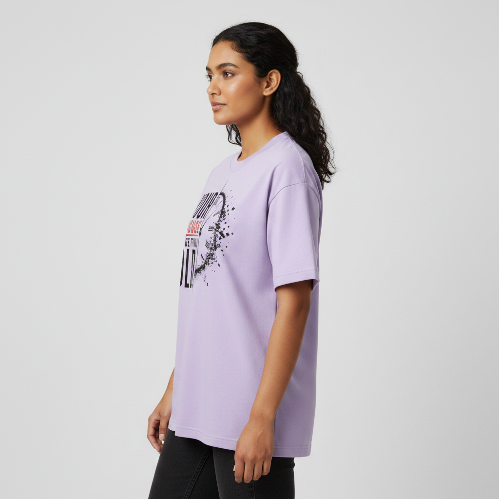 Somokriti Premium Cotton Printed T-Shirt - Time Reckoning | Oversized Fit, Half Sleeve, Round Neck | Unisex
