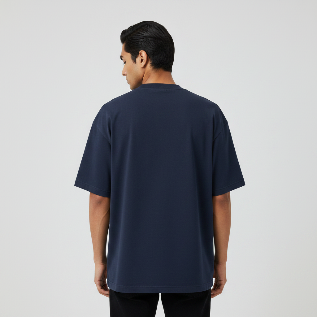 Somokriti Premium Cotton Printed T-Shirt - Curious Peek | Oversized Fit, Half Sleeve, Round Neck | Unisex