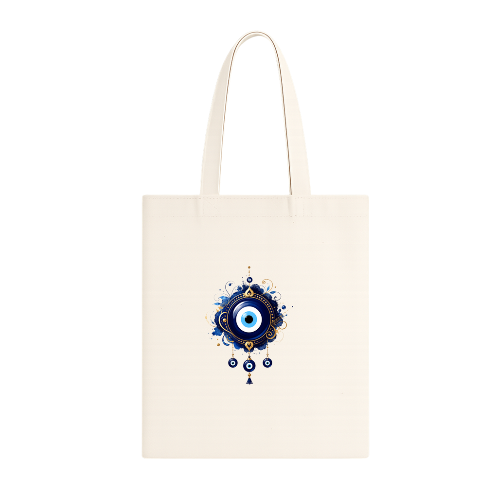 Somokriti Premium Cotton Tote Bag - Blue Eye | 220 GSM | Printed | 12x14 Inch