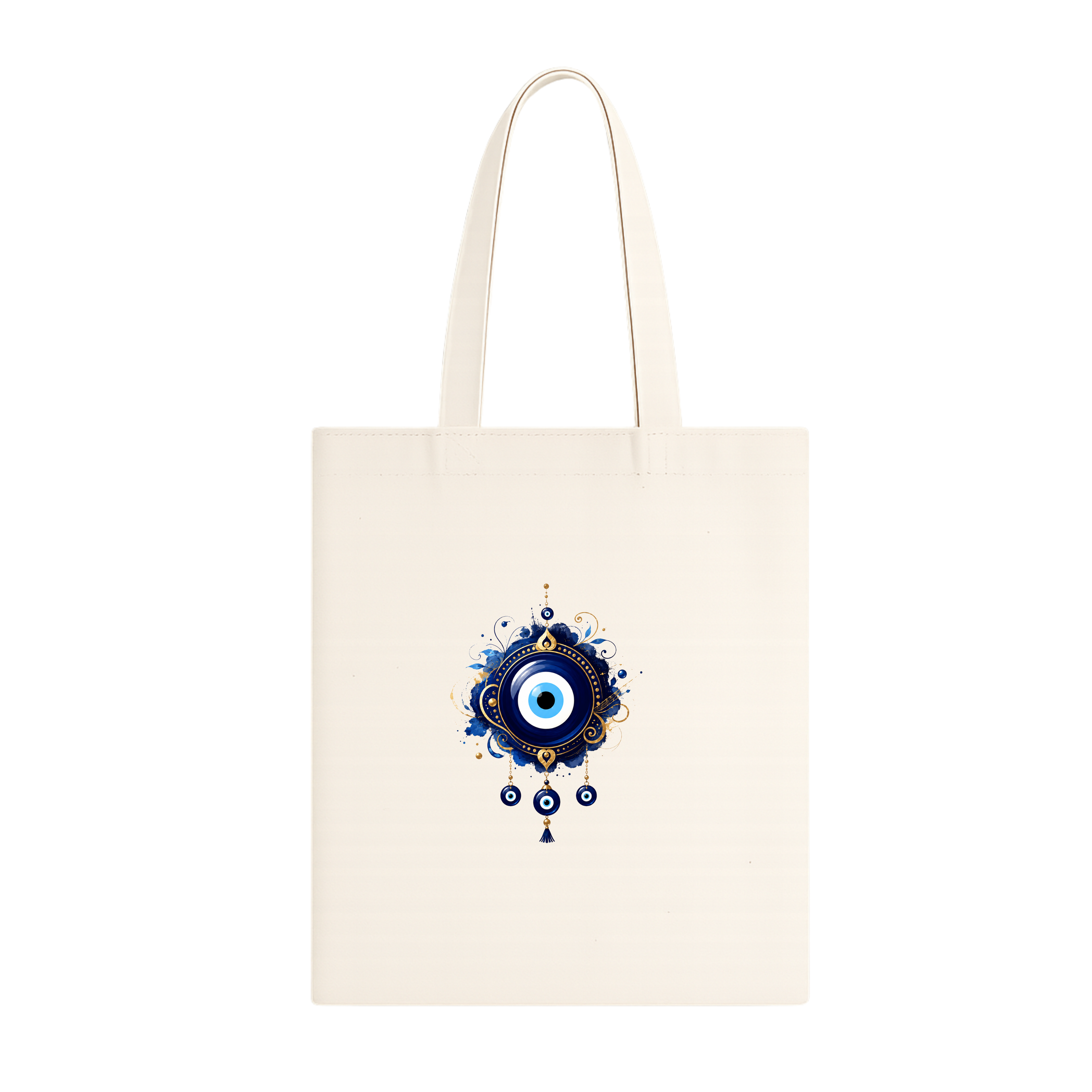 Somokriti Premium Cotton Tote Bag - Blue Eye | 220 GSM | Printed | 12x14 Inch