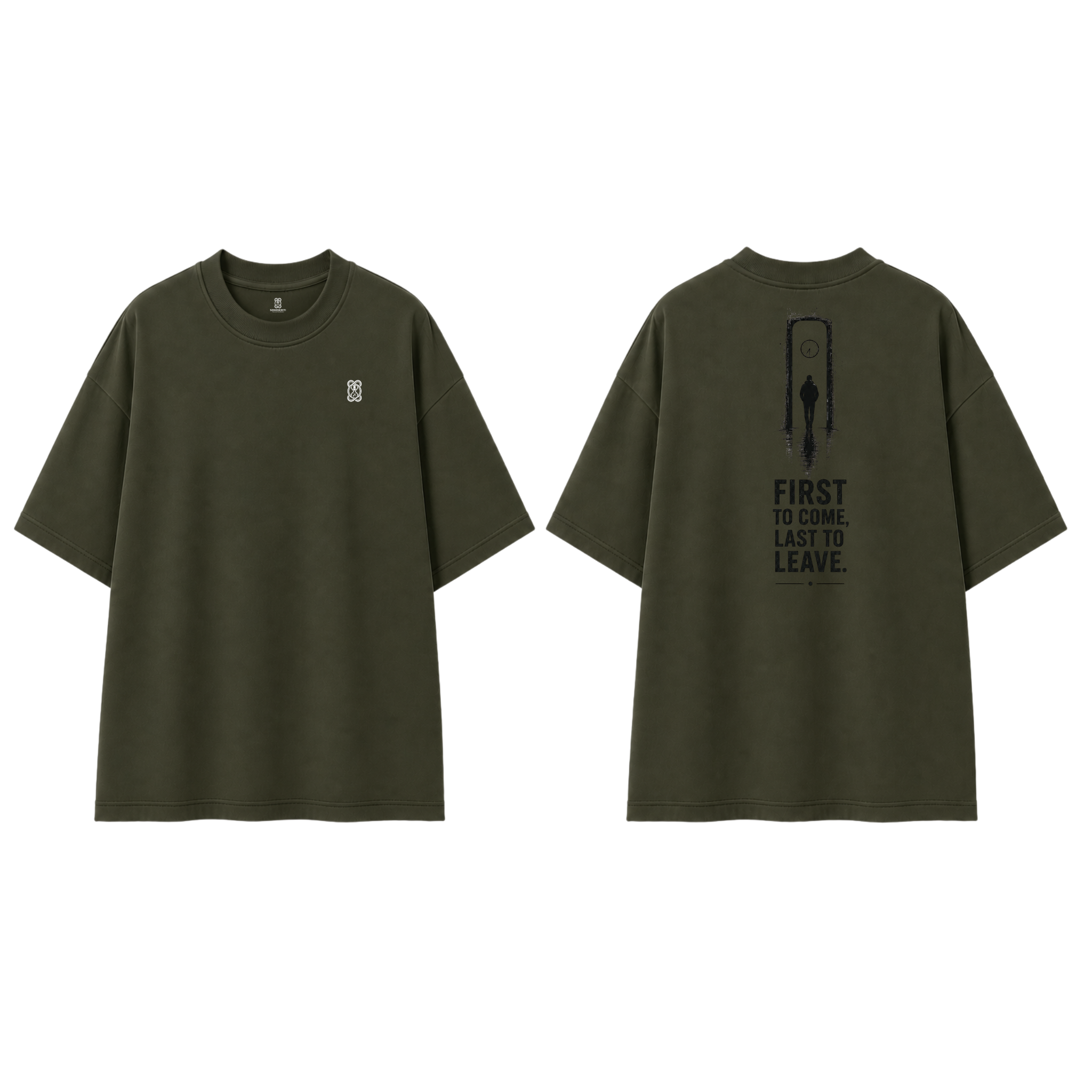 Somokriti Premium Cotton Printed T-Shirt - Final Shift | Oversized Fit, Half Sleeve, Round Neck | Unisex