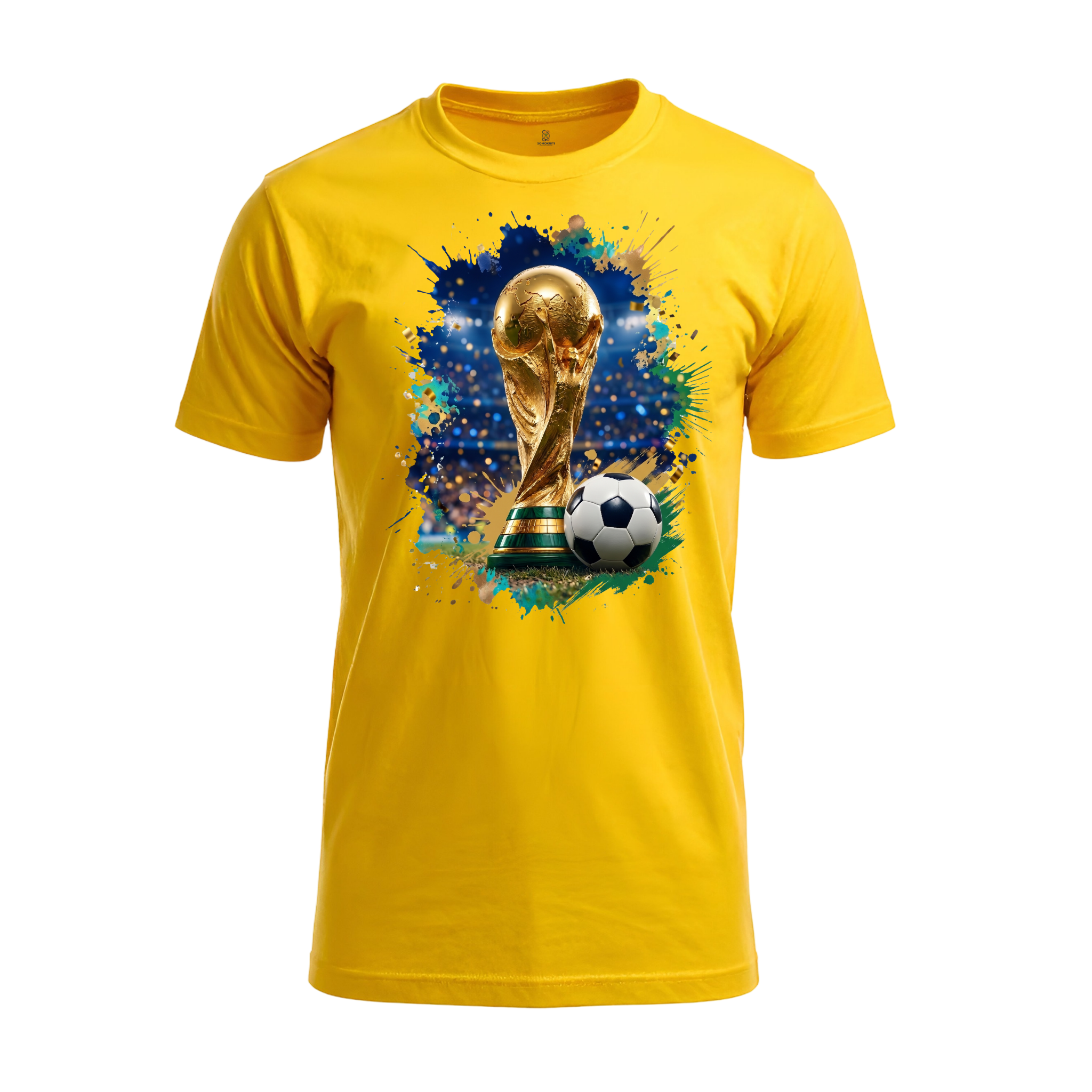 Somokriti Premium Cotton Printed T-Shirt - Cup Fever | Half Sleeve, Round Neck | Unisex