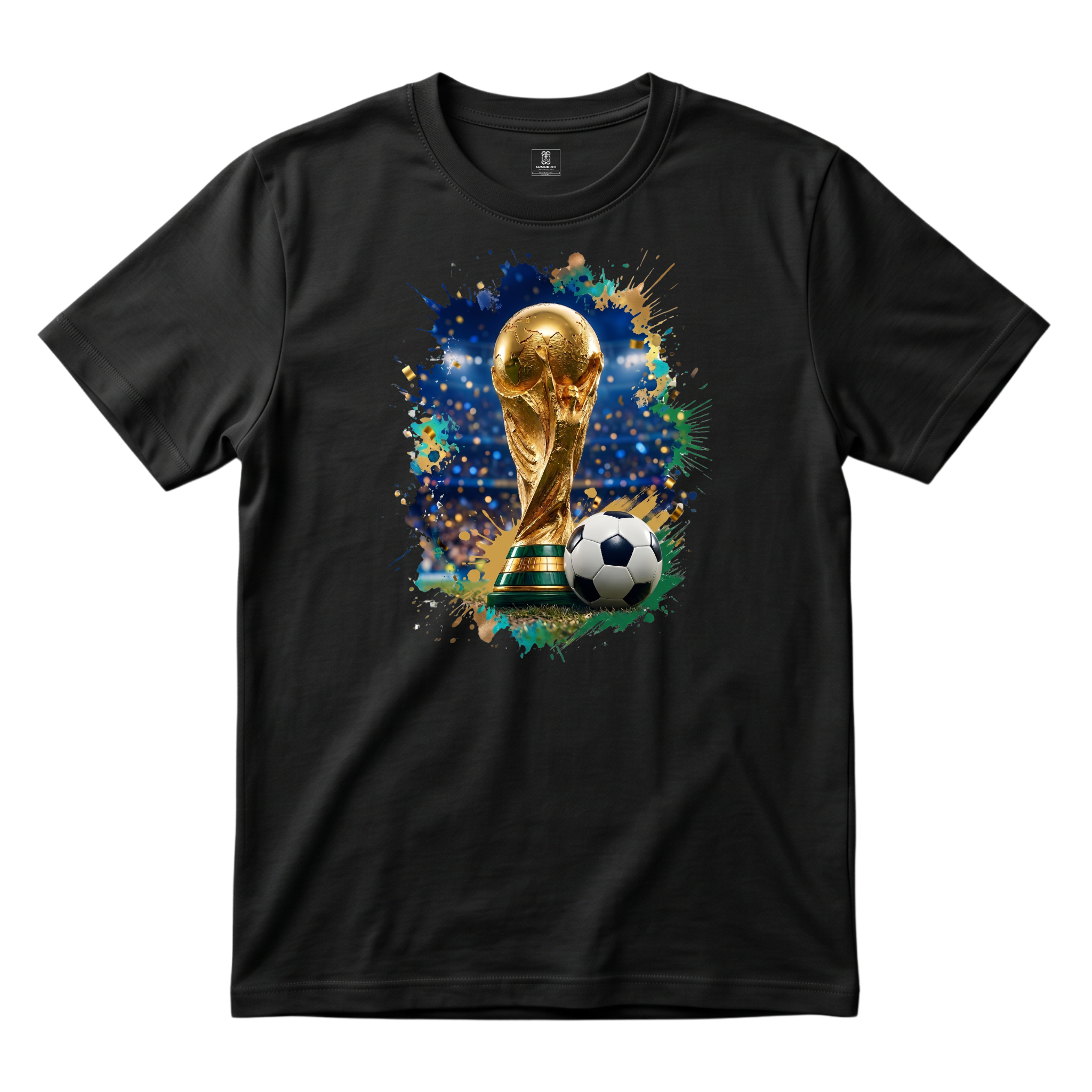Somokriti Premium Cotton Printed T-Shirt - Cup Fever | Half Sleeve, Round Neck | Unisex