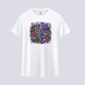 Somokriti Unisex Premium Cotton Printed T-Shirt - The Cyber Street Graffiti | Regular Fit, Half Sleeve, Round Neck