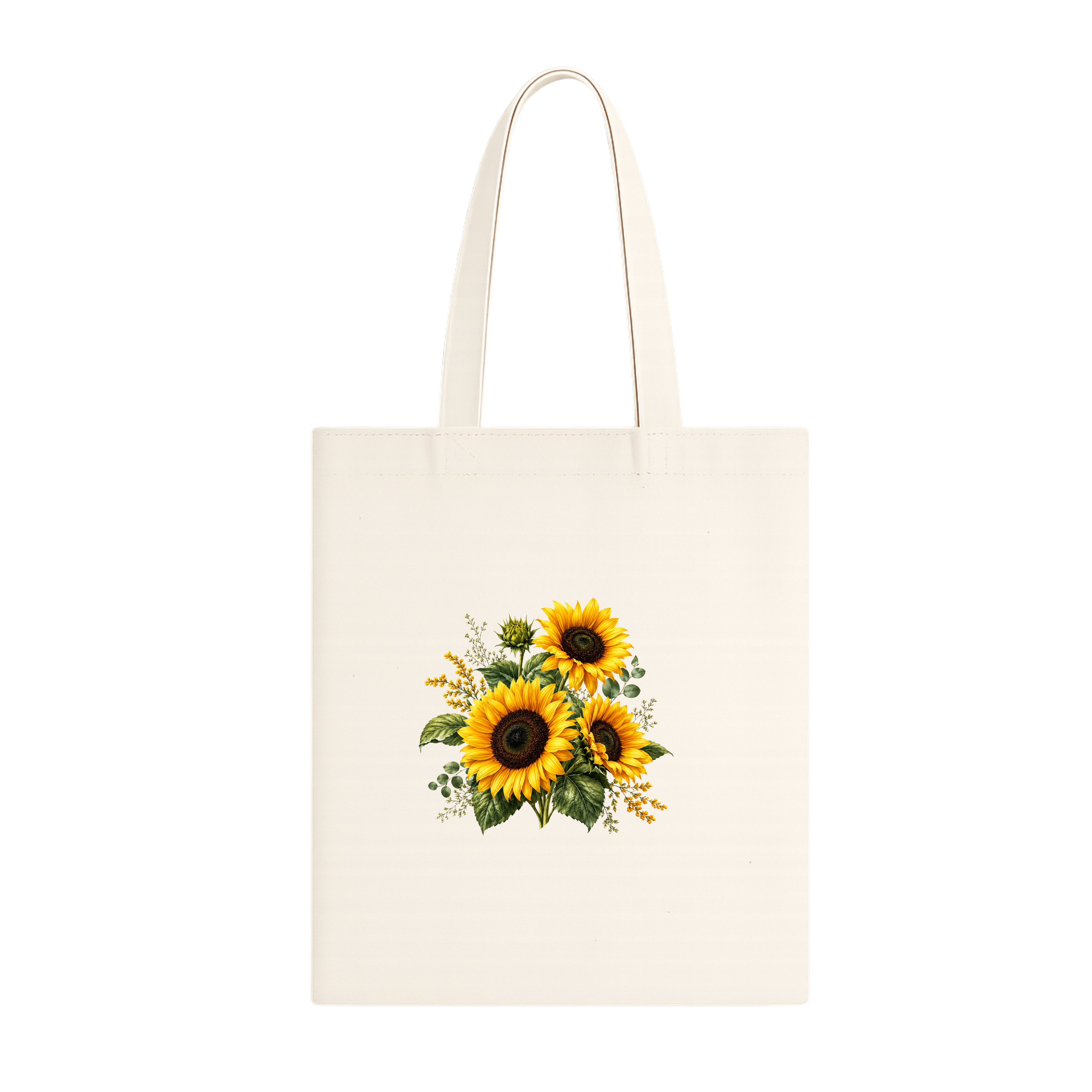 Somokriti Premium Cotton Tote Bag - Sunflower Bloom | 220 GSM | Printed | 12x14 Inch