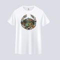 Somokriti Unisex Premium Cotton Printed T-Shirt - The Explorer's Compass | Regular Fit, Half Sleeve, Round Neck