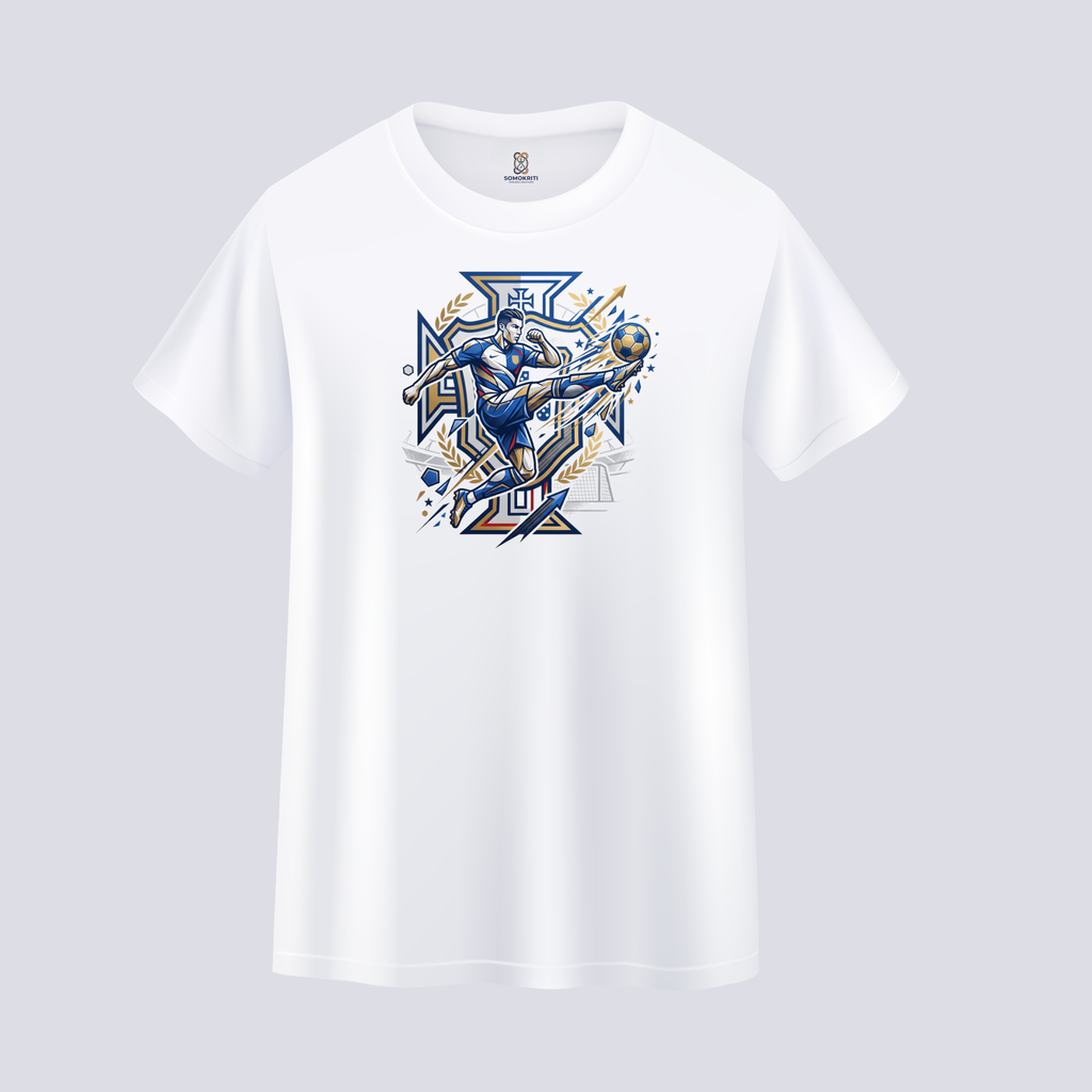 Somokriti Unisex Premium Cotton Printed T-Shirt - The Legacy | Regular Fit, Half Sleeve, Round Neck