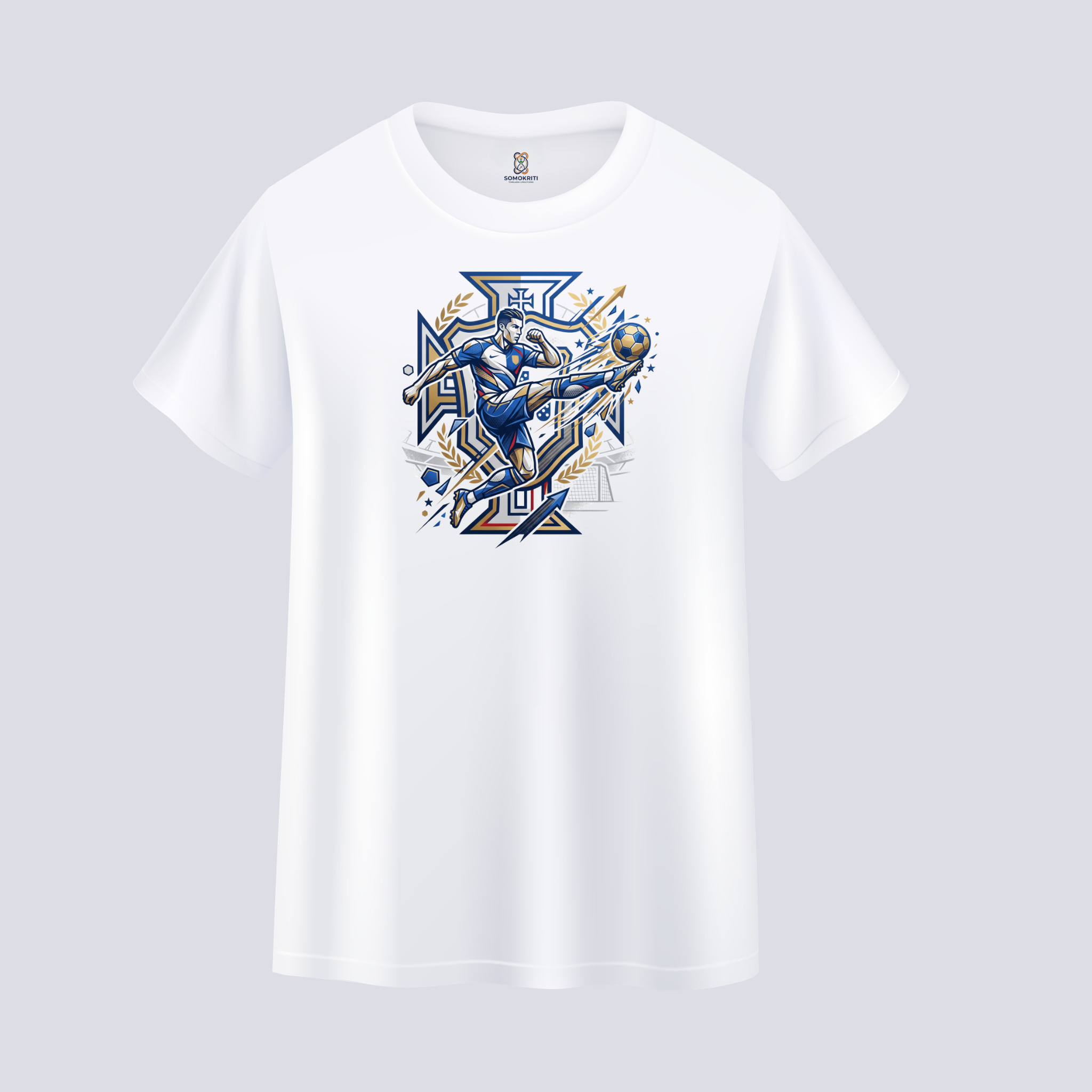 Somokriti Unisex Premium Cotton Printed T-Shirt - The Legacy | Regular Fit, Half Sleeve, Round Neck