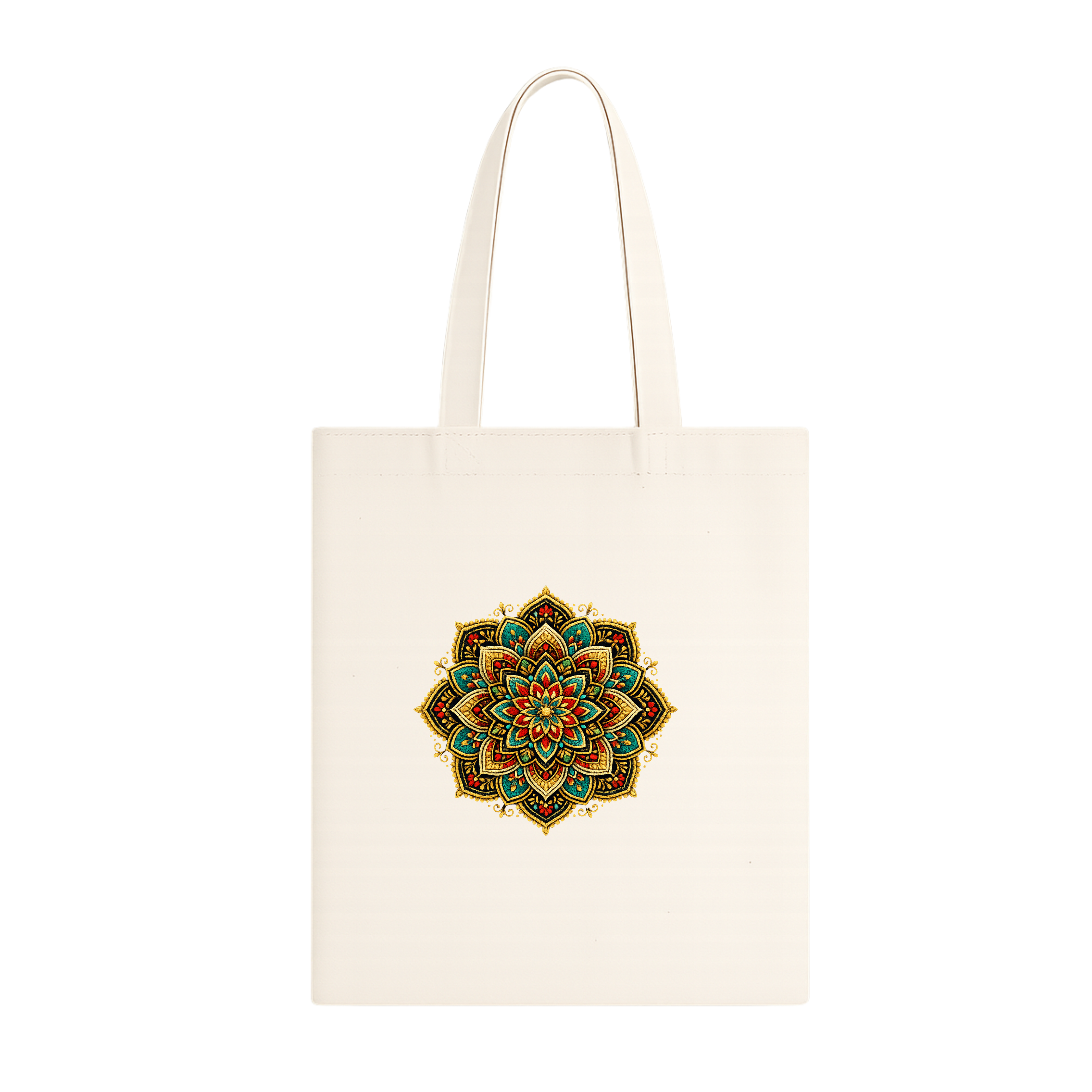 Somokriti Premium Cotton Tote Bag - Royal Mandala | 220 GSM | Printed | 12x14 Inch