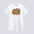 Somokriti Unisex Premium Cotton Printed T-Shirt - The Summer Soul Retro Aviator | Regular Fit, Half Sleeve, Round Neck