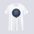Somokriti Unisex Premium Cotton Printed T-Shirt - The Cosmic Trishul Mandala | Regular Fit, Half Sleeve, Round Neck