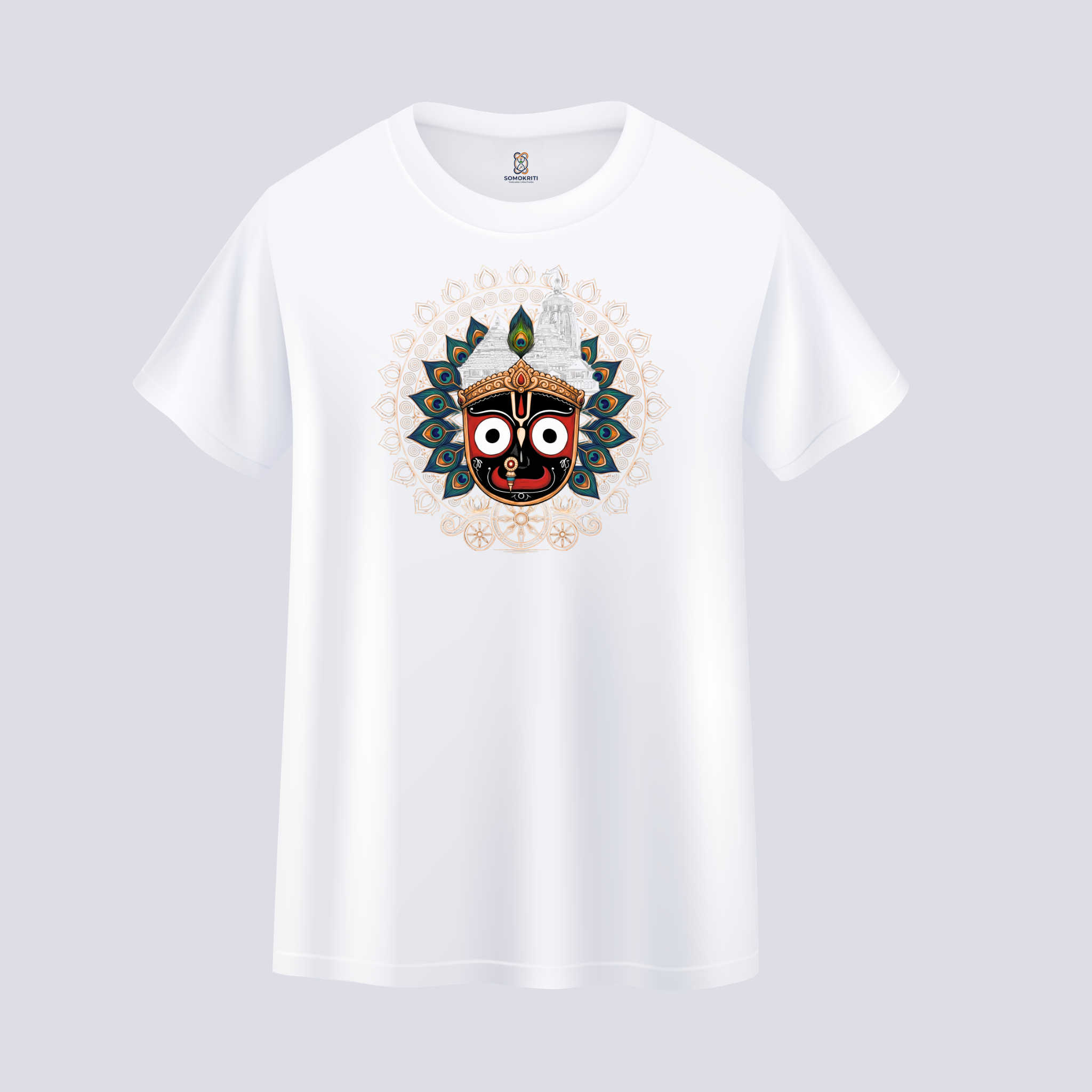 Somokriti Unisex Premium Cotton Printed T-Shirt - The Lord of the Universe | Regular Fit, Half Sleeve, Round Neck