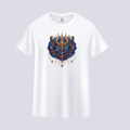 Somokriti Unisex Premium Cotton Printed T-Shirt - The Celestial Trident | Regular Fit, Half Sleeve, Round Neck