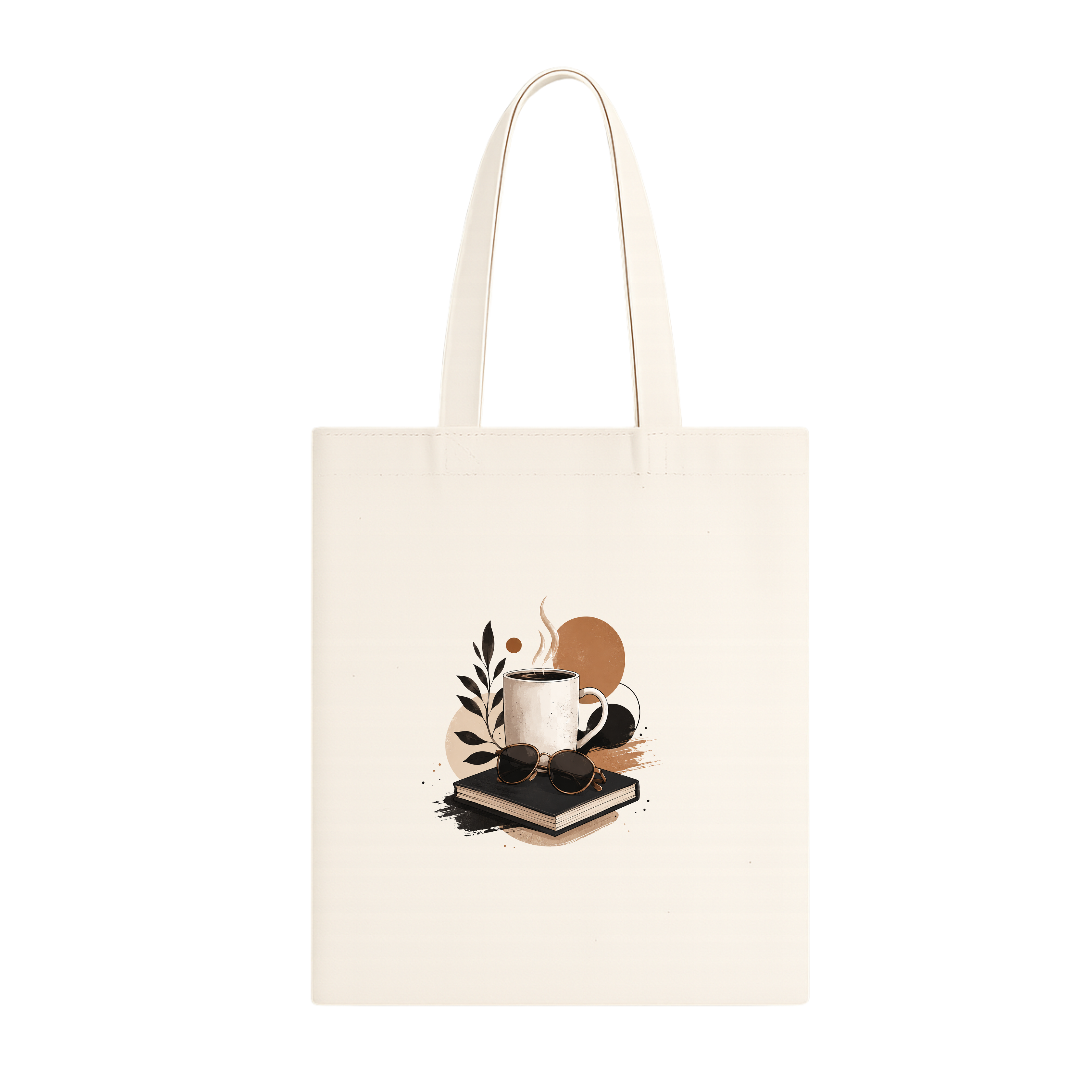 Somokriti Premium Cotton Tote Bag - Coffee Time | 220 GSM | Printed | 12x14 Inch