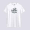 Somokriti Unisex Premium Cotton Printed T-Shirt - The Nizami Grandeur | Hyderabad Cityscape | Regular Fit, Half Sleeve, Round Neck