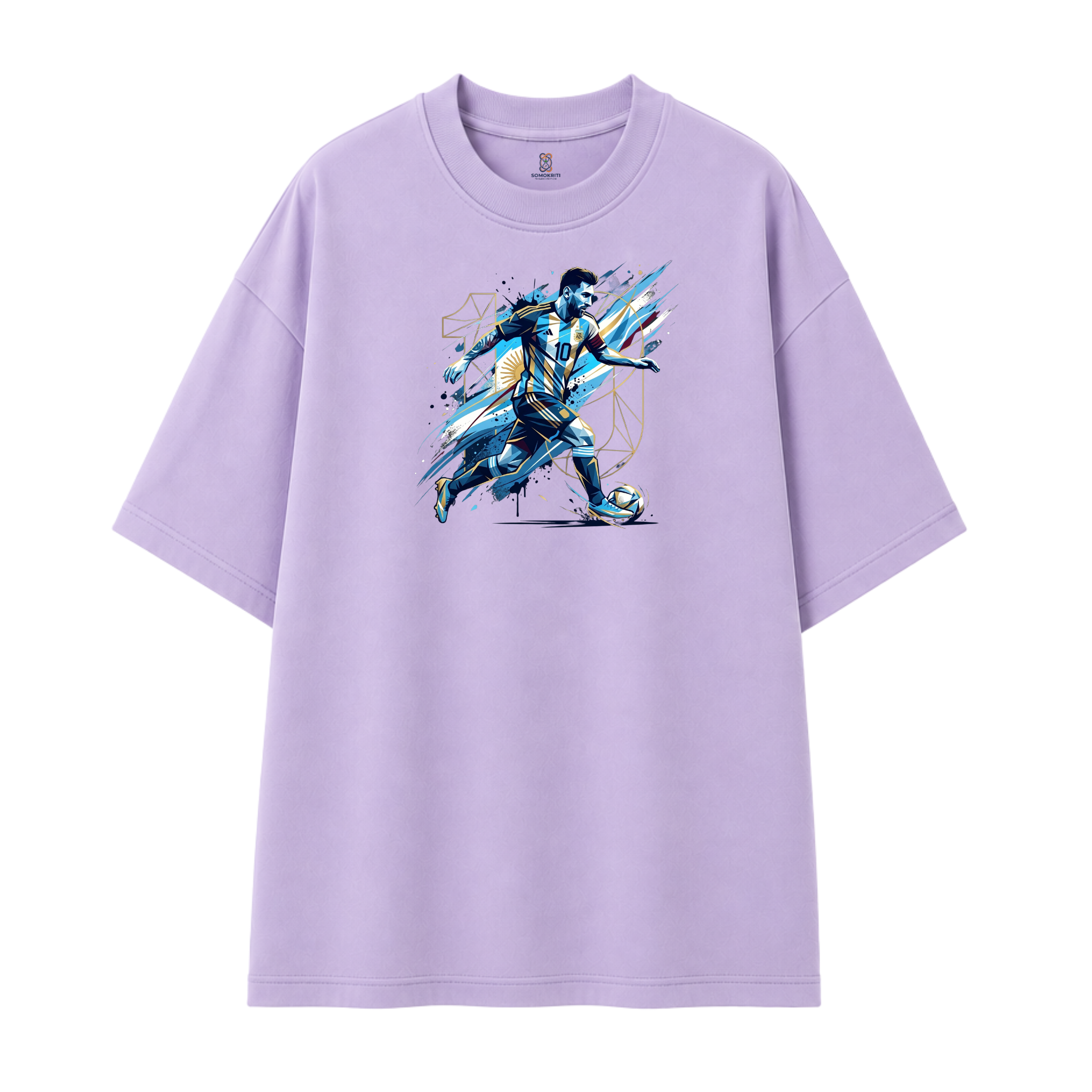 Somokriti Premium Cotton Printed T-Shirt - The G.O.A.T. | Half Sleeve, Round Neck | Unisex