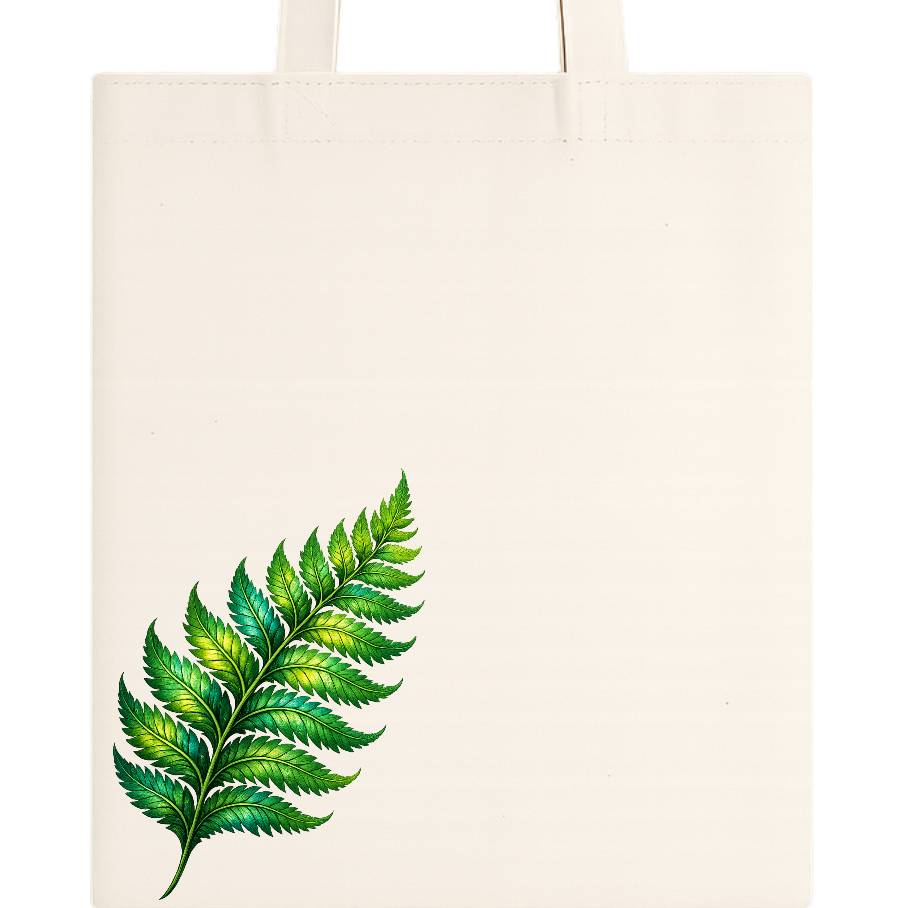 Somokriti Premium Cotton Tote Bag - Green Leaf | 220 GSM | Printed | 12x14 Inch