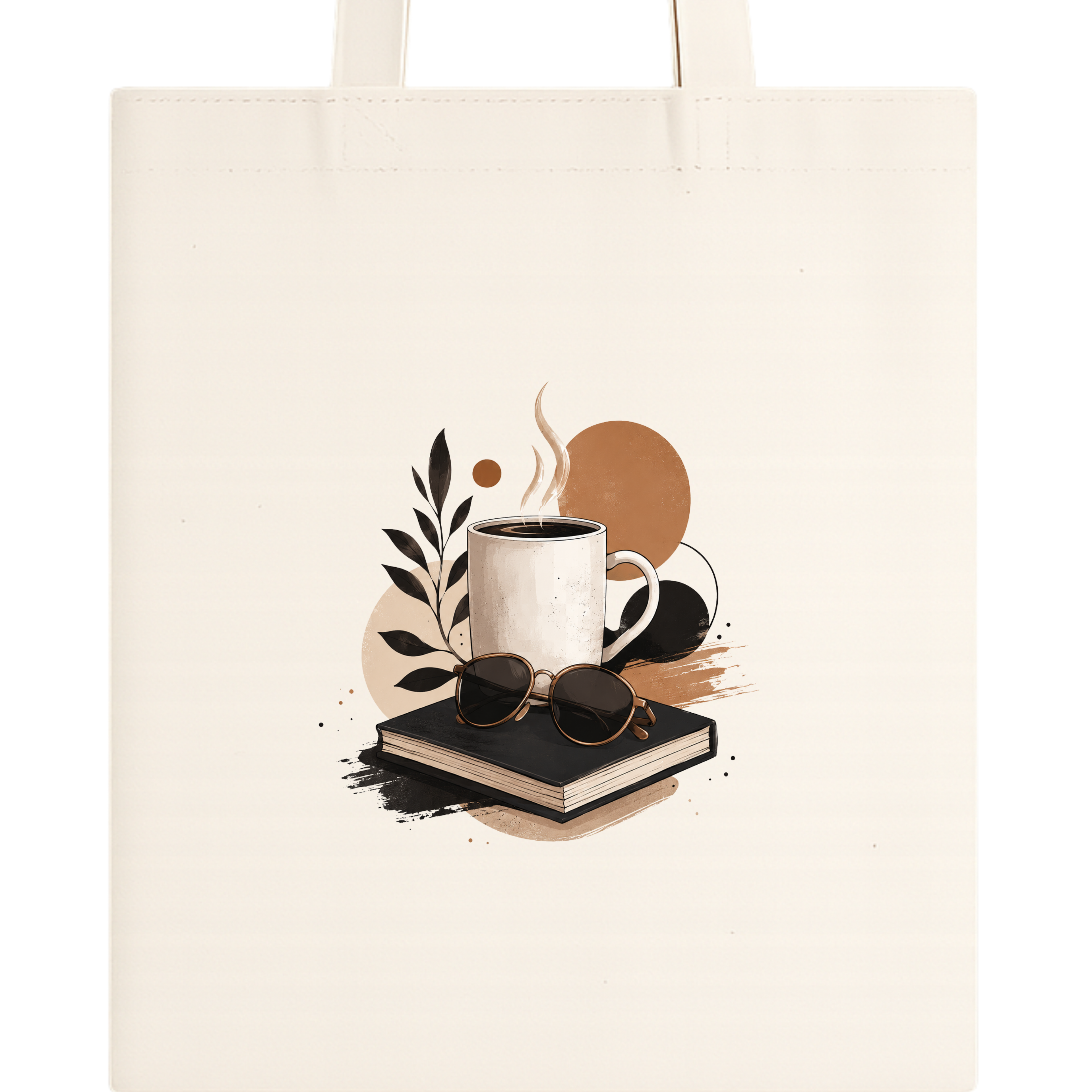 Somokriti Premium Cotton Tote Bag - Coffee Time | 220 GSM | Printed | 12x14 Inch