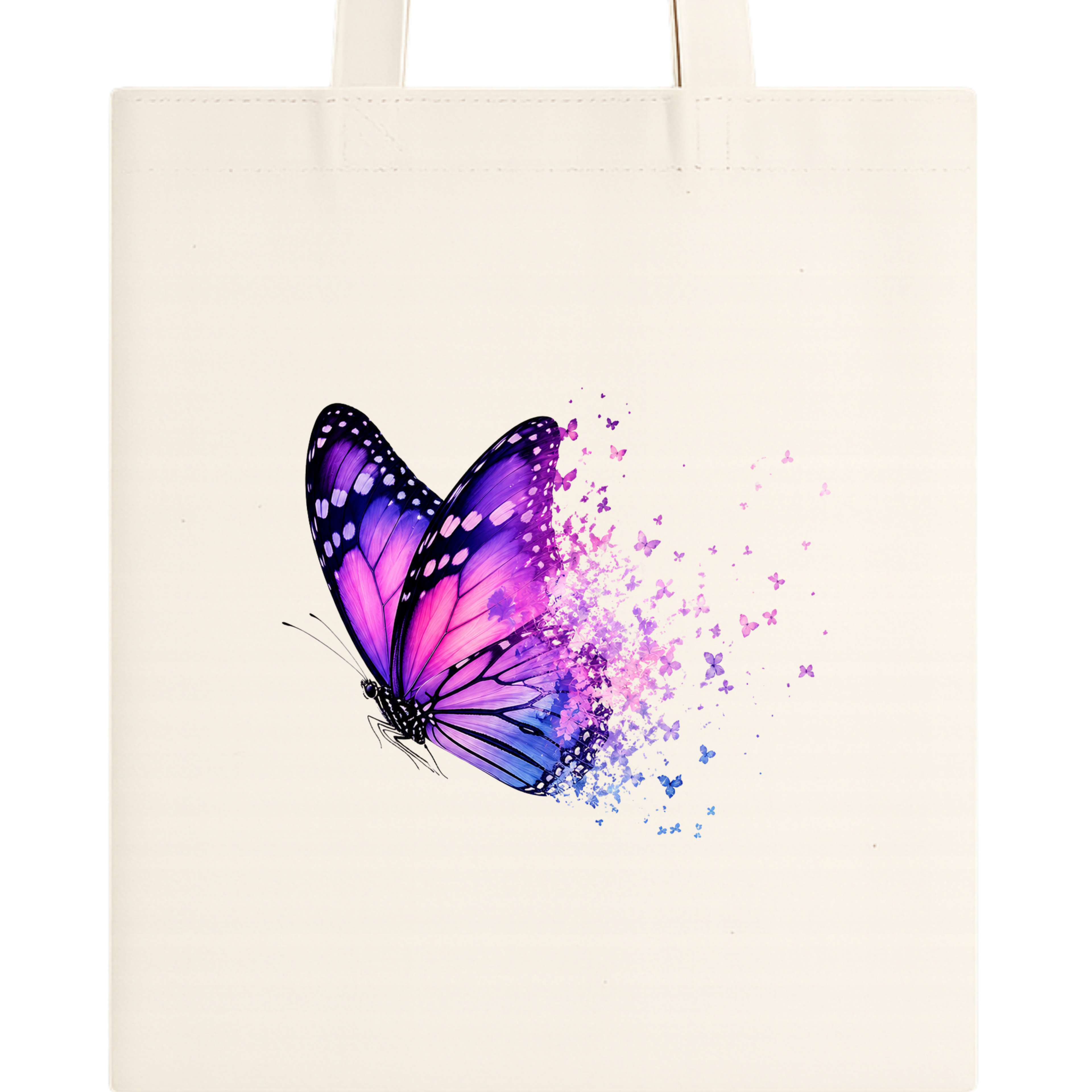 Somokriti Premium Cotton Tote Bag - Dream Butterfly | 220 GSM | Printed | 12x14 Inch