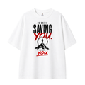 Somokriti Premium Cotton Printed T-Shirt - Self Approval | Oversized Fit, Half Sleeve, Round Neck | Unisex