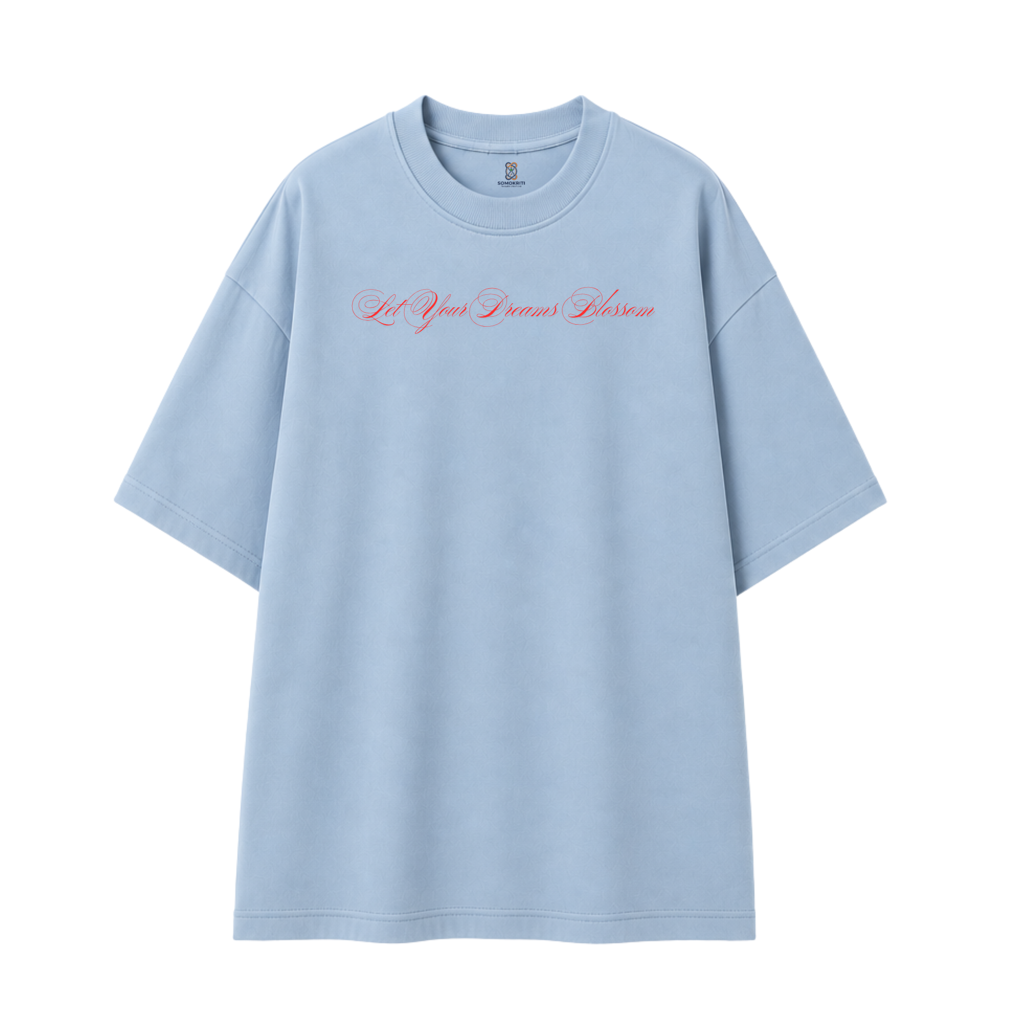 Somokriti Premium Cotton Printed T-Shirt - Dreams Blossom | Oversized Fit, Half Sleeve, Round Neck | Girls, Women