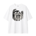 Somokriti Premium Cotton Printed T-Shirt - Rainbound Souls | Oversized Fit, Half Sleeve, Round Neck | Unisex