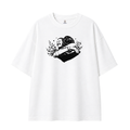 Somokriti Premium Cotton Printed T-Shirt - Warm Embrace | Oversized Fit, Half Sleeve, Round Neck | Unisex
