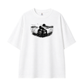Somokriti Premium Cotton Printed T-Shirt - Moonlit Bond | Oversized Fit, Half Sleeve, Round Neck | Unisex