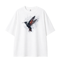 Somokriti Premium Cotton Printed T-Shirt - Velocity Wings | Oversized Fit, Half Sleeve, Round Neck | Unisex