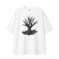 Somokriti Premium Cotton Printed T-Shirt - Quantum Roots | Oversized Fit, Half Sleeve, Round Neck | Unisex