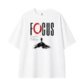 Somokriti Premium Cotton Printed T-Shirt - Focused Solitude | Oversized Fit, Half Sleeve, Round Neck | Unisex