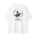 Somokriti Premium Cotton Printed T-Shirt - Purpose Trek | Oversized Fit, Half Sleeve, Round Neck | Unisex