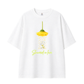 Somokriti Premium Cotton Printed T-Shirt - Showered in Love | Oversized Fit, Half Sleeve, Round Neck | Girls, Women