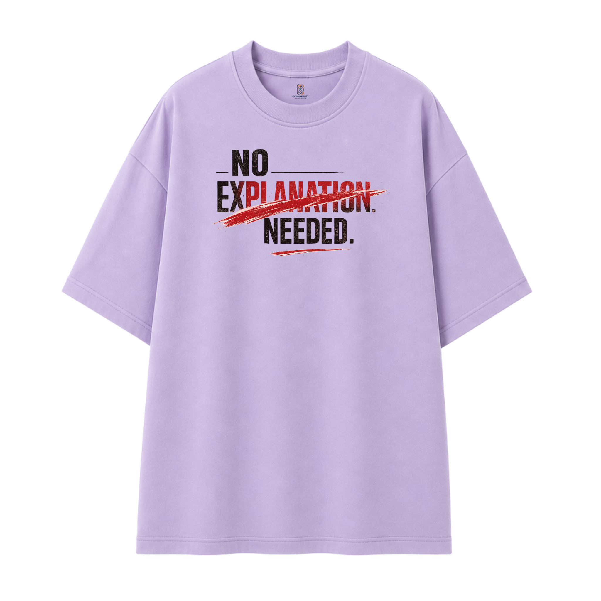 Somokriti Premium Cotton Printed T-Shirt - Fearless Defiance | Oversized Fit, Half Sleeve, Round Neck | Unisex