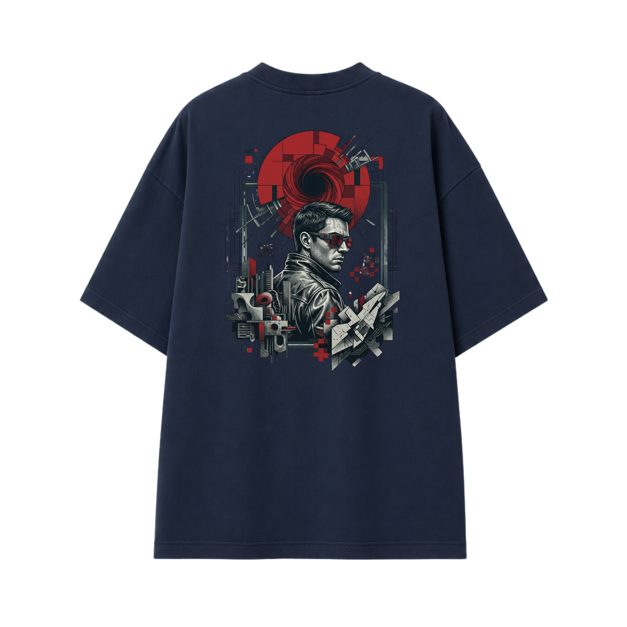 Somokriti Premium Cotton Printed T-Shirt - Neon Maverick | Oversized Fit, Half Sleeve, Round Neck | Unisex