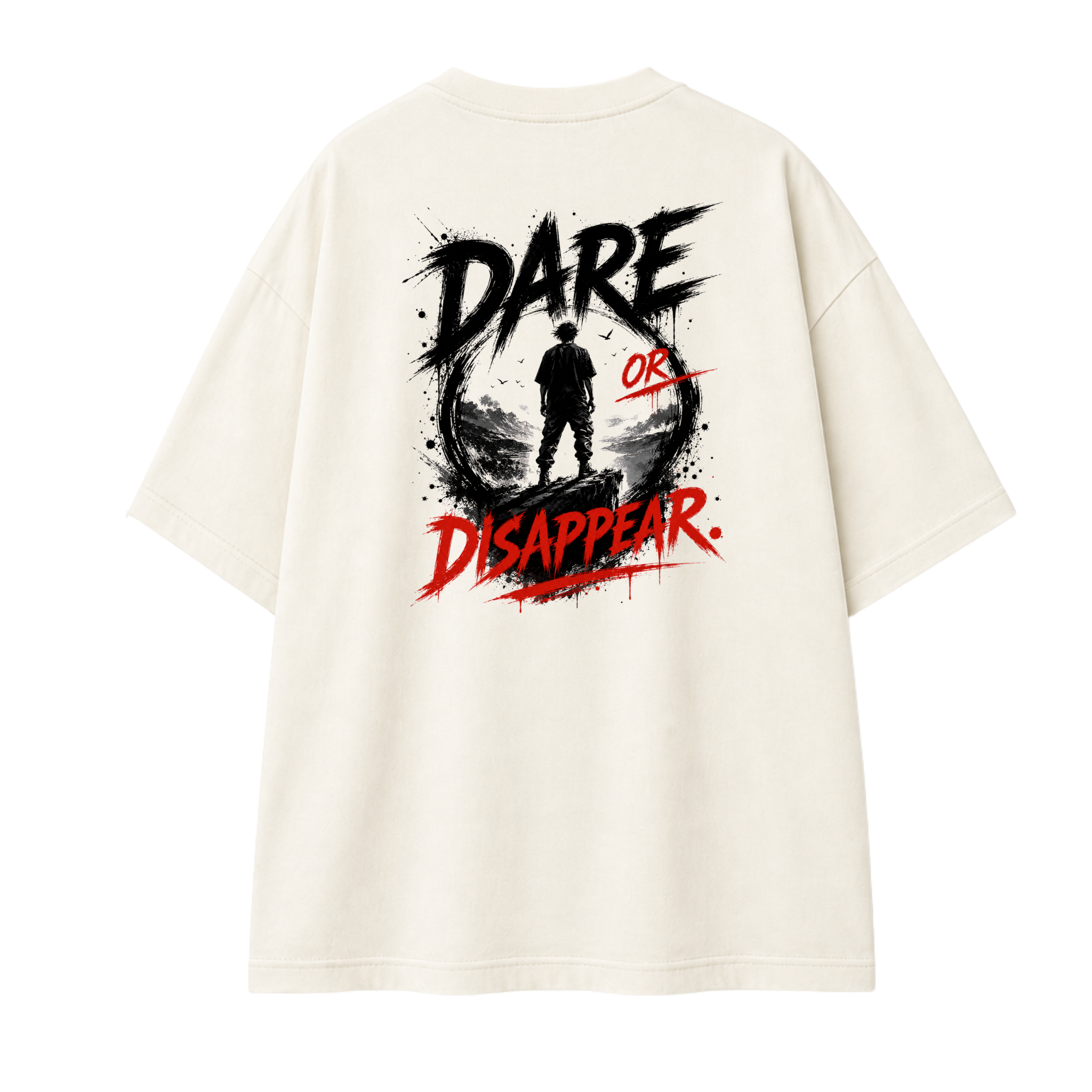 Somokriti Premium Cotton Printed T-Shirt - Courage Unleashed | Oversized Fit, Half Sleeve, Round Neck | Unisex