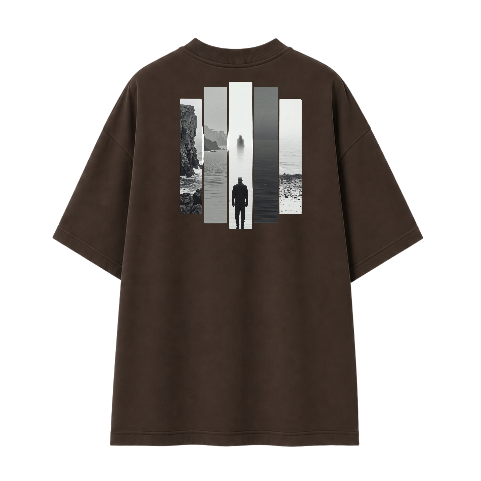 Somokriti Premium Cotton Printed T-Shirt - Silent Horizon | Oversized Fit, Half Sleeve, Round Neck | Unisex