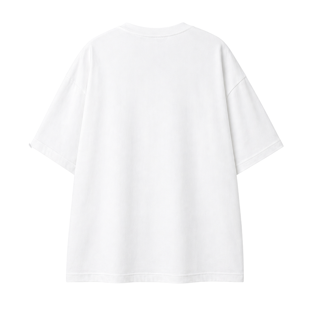 Somokriti Premium Cotton Printed T-Shirt - Self Approval | Oversized Fit, Half Sleeve, Round Neck | Unisex