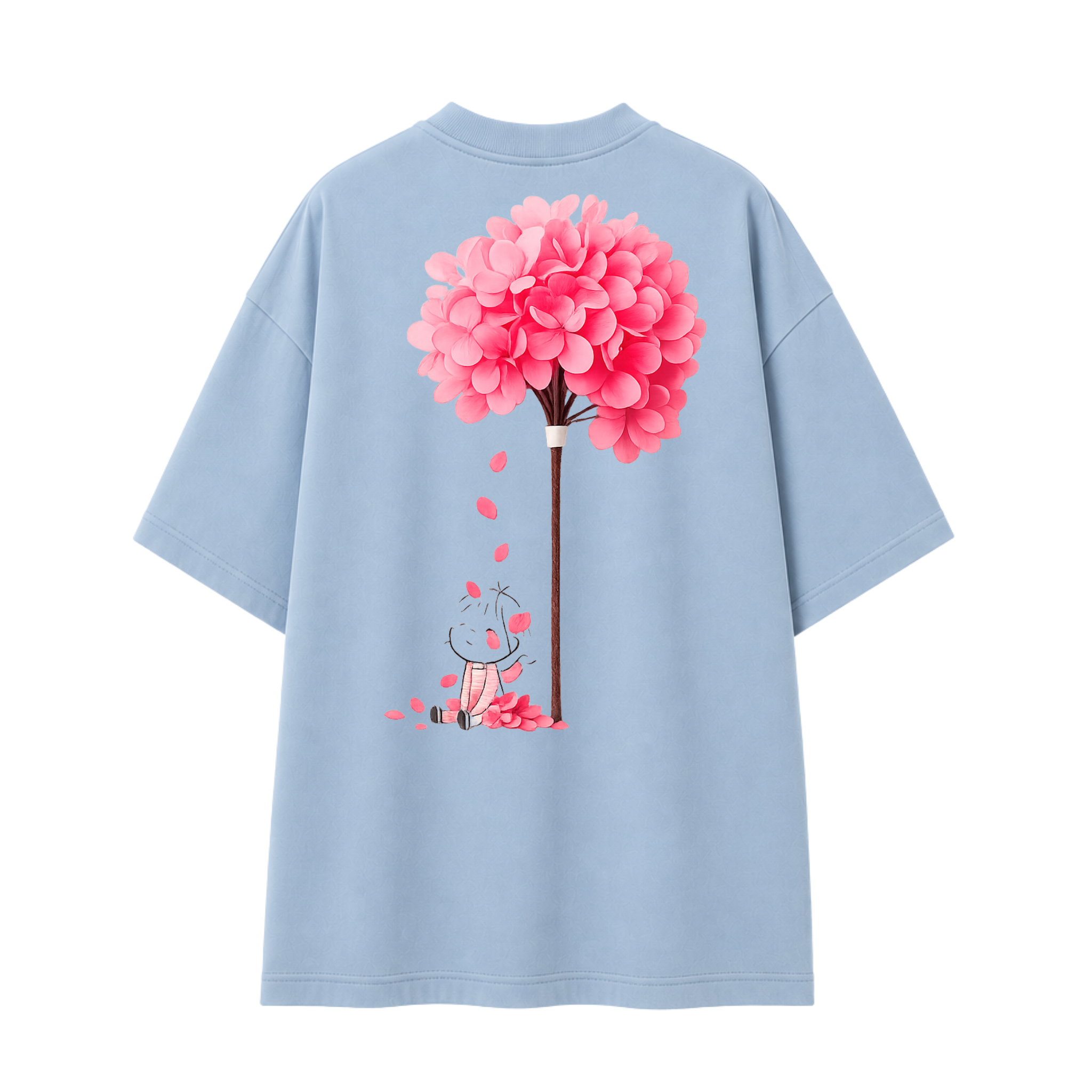 Somokriti Premium Cotton Printed T-Shirt - Dreams Blossom | Oversized Fit, Half Sleeve, Round Neck | Girls, Women