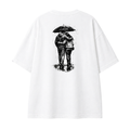 Somokriti Premium Cotton Printed T-Shirt - Umbrella Tales | Oversized Fit, Half Sleeve, Round Neck | Unisex